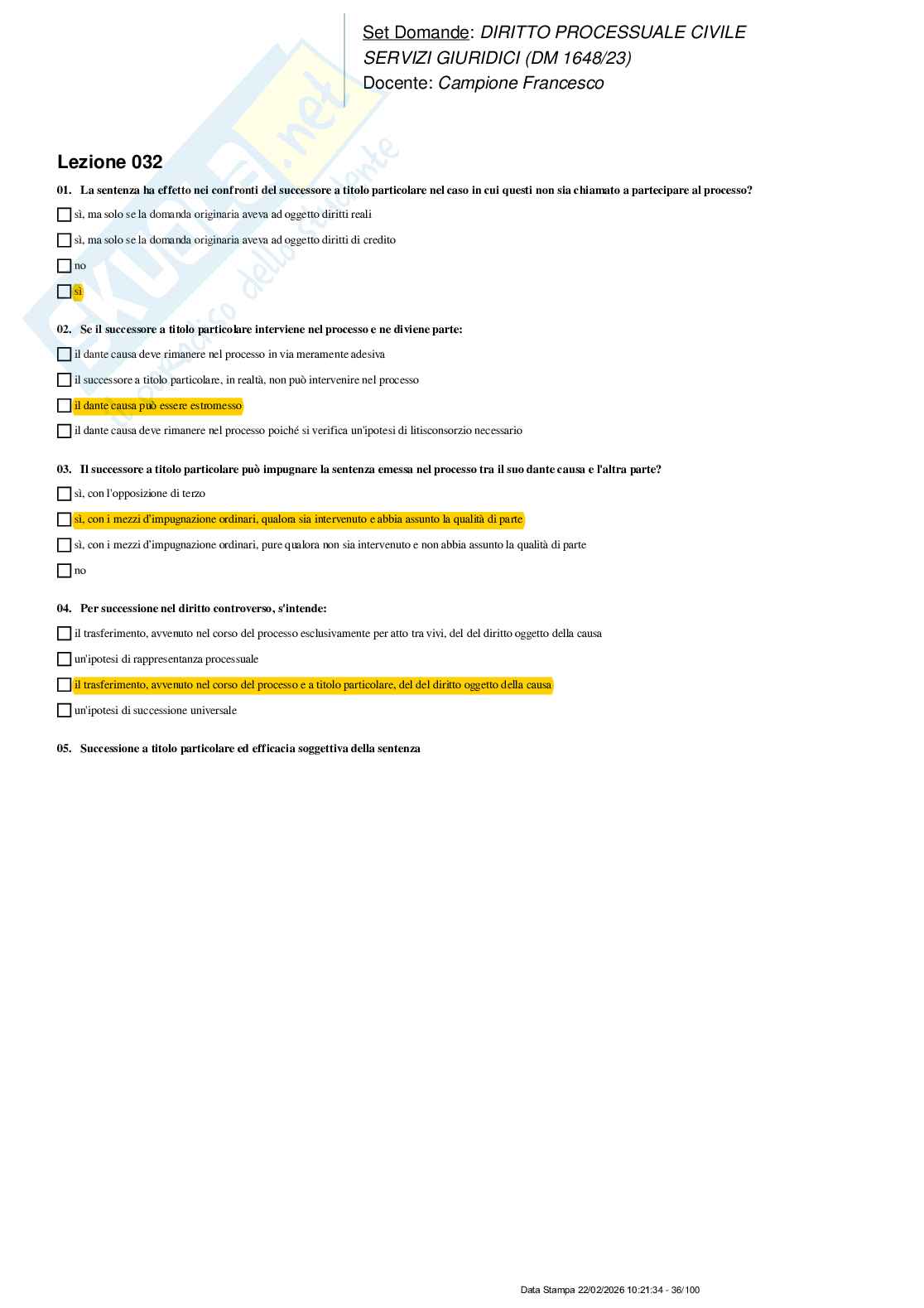 Paniere nuovo (2026) completo di Diritto processuale civile Pag. 36
