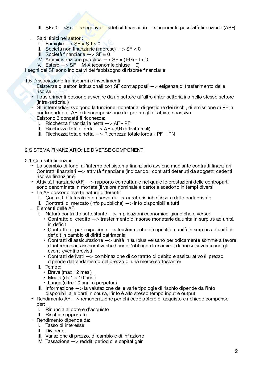 Economia e gestione della banca Pag. 2