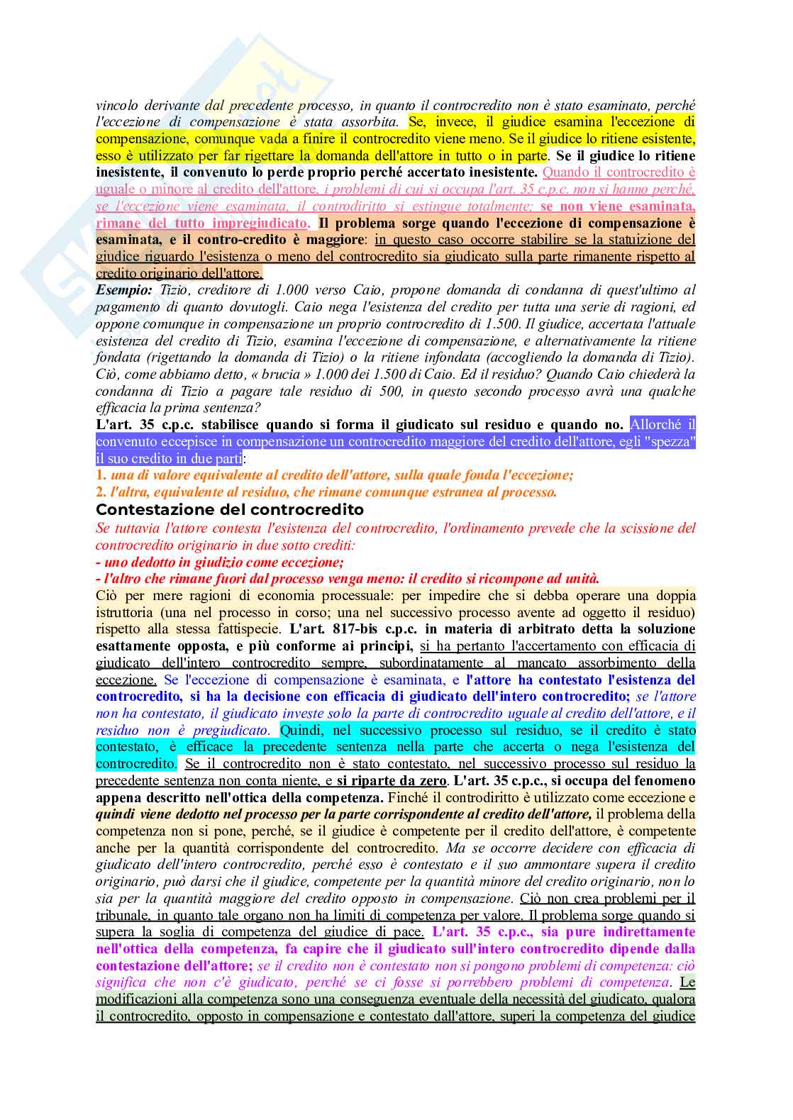 Diritto processuale civile  Pag. 91
