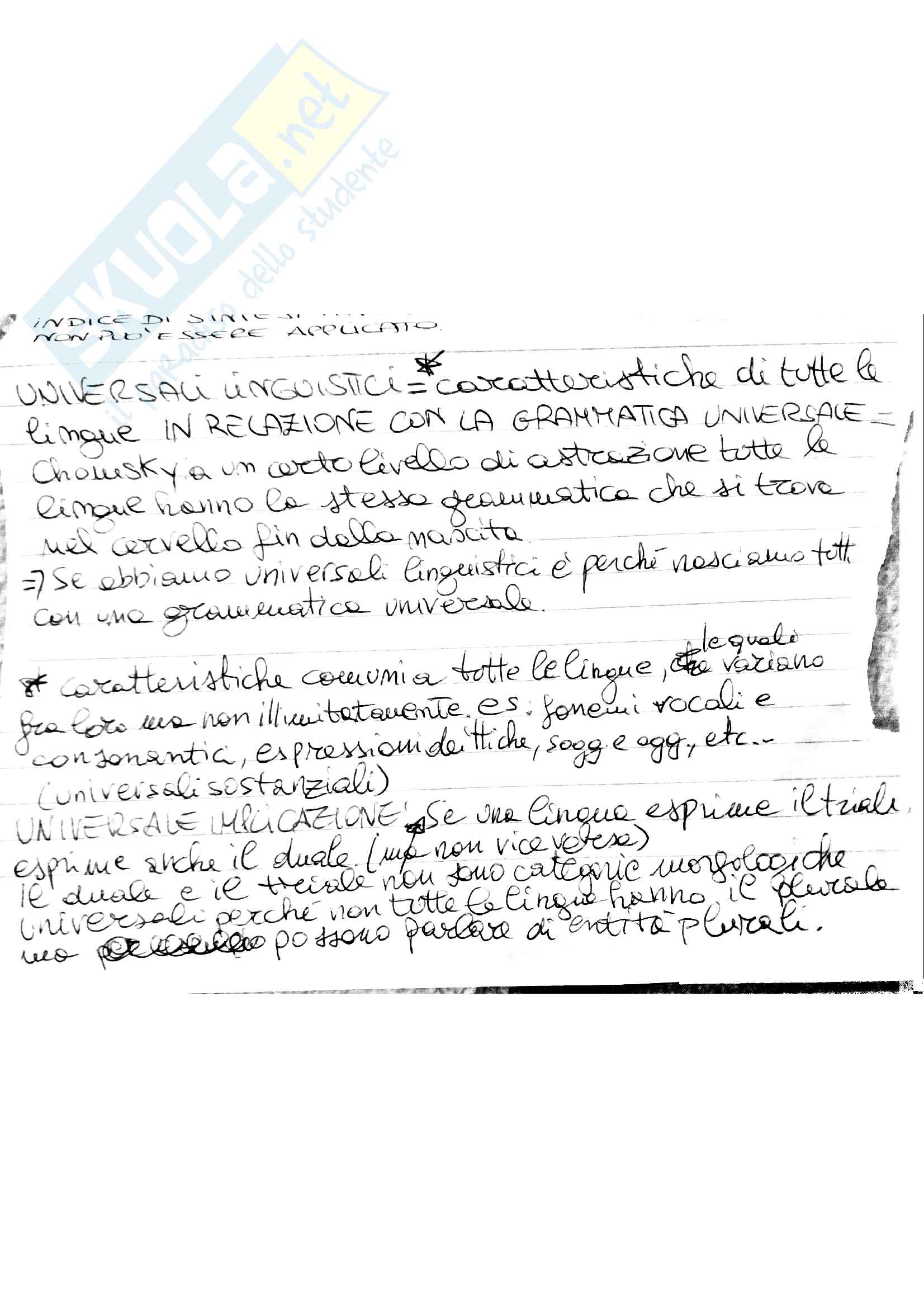 Riassunto per l'esame di linguistica generale cosa c'è da sapere per l'esame Pag. 6