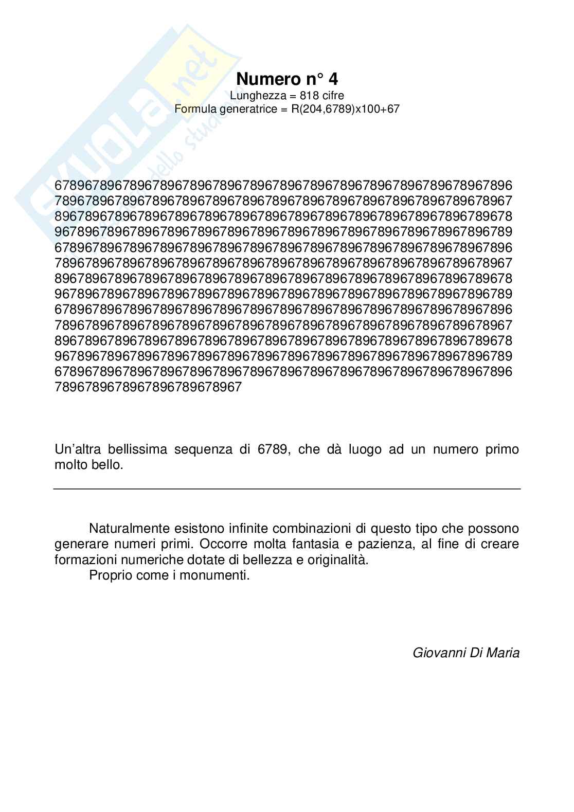 Perle di numeri primi Pag. 6