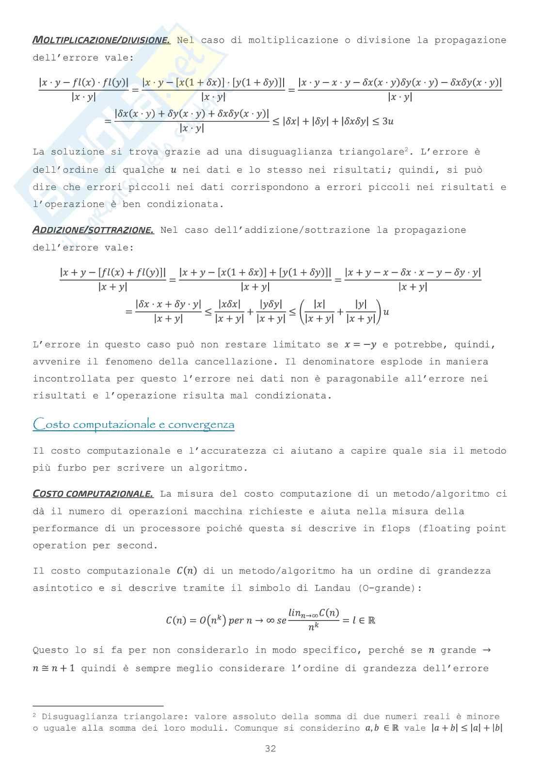 Metodi numerici per l'ingegneria - Modulo 1 Pag. 31