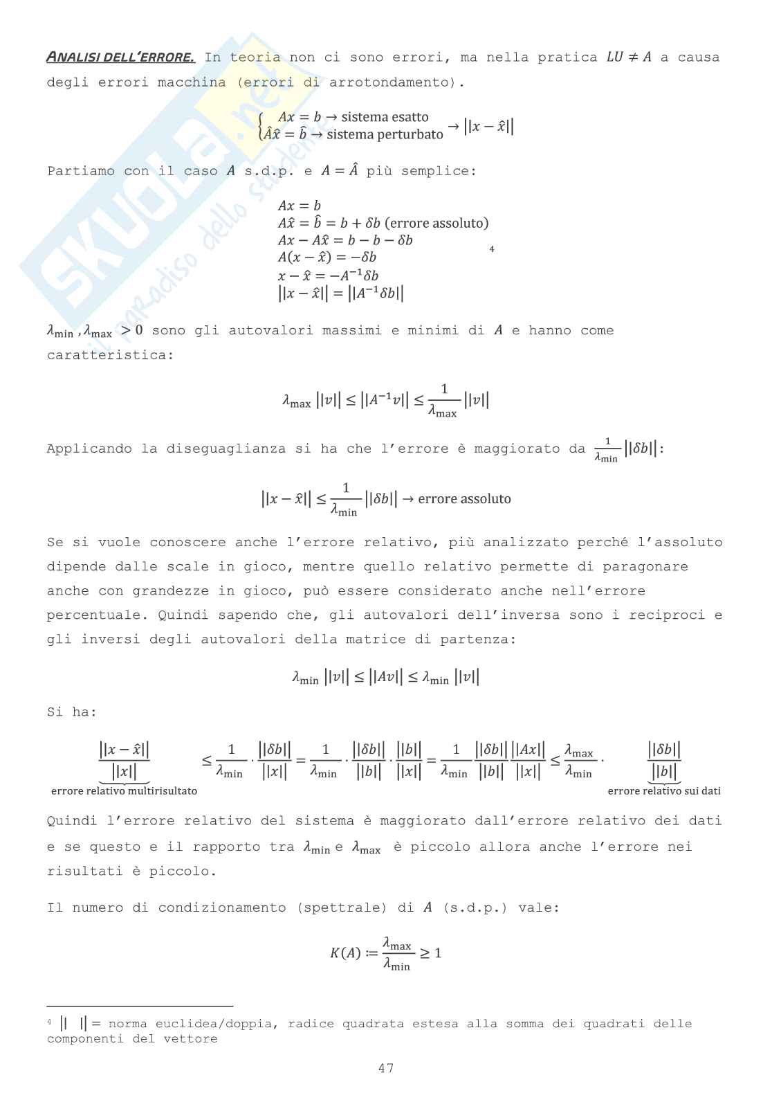 Metodi numerici per l'ingegneria - Modulo 1 Pag. 46