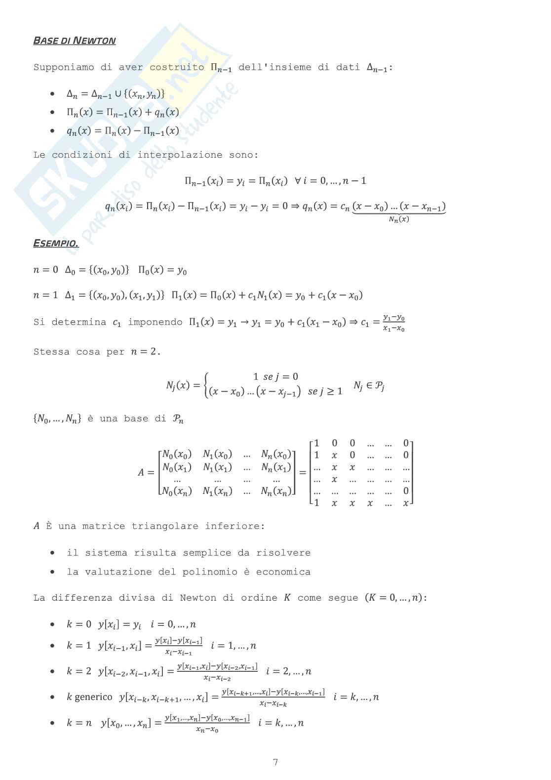 Metodi numerici per l'ingegneria - Modulo 1 Pag. 6
