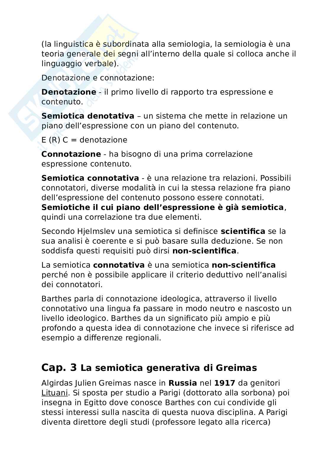 Riassunto esame Scienze semiotiche del testo e dei linguaggi, Prof. Romei Leonardo, libro consigliato Le basi della semiotica , Traini  Pag. 11