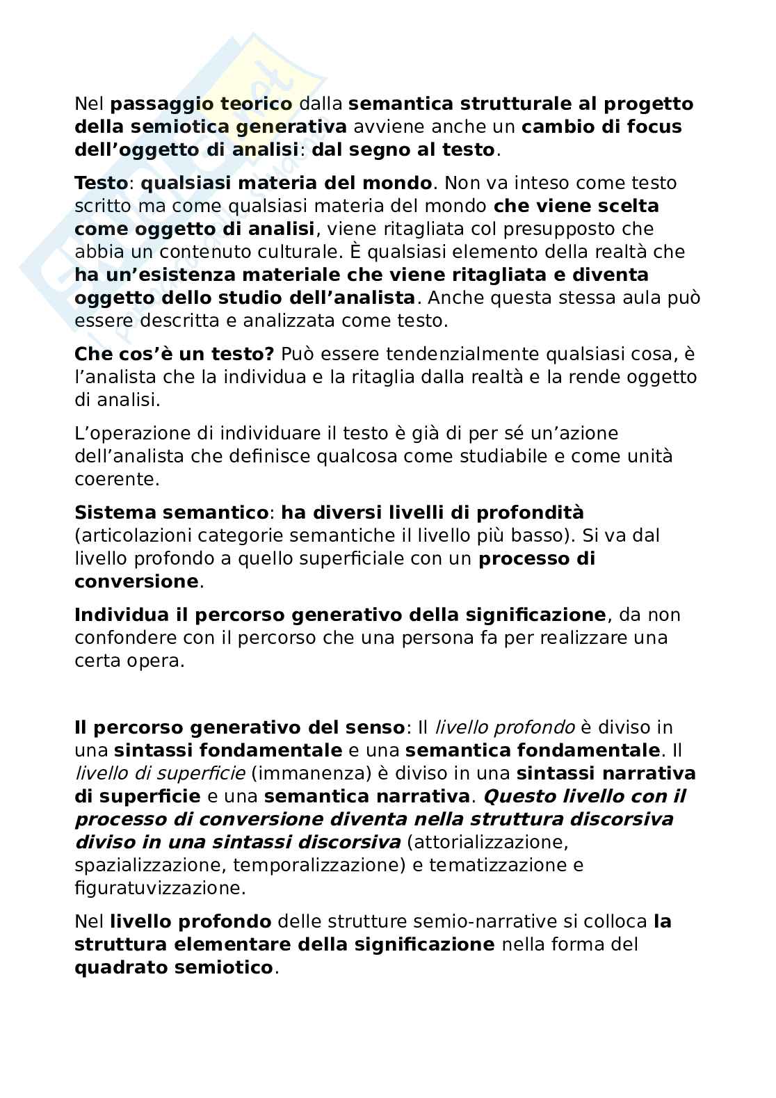 Riassunto esame Scienze semiotiche del testo e dei linguaggi, Prof. Romei Leonardo, libro consigliato Le basi della semiotica , Traini  Pag. 16