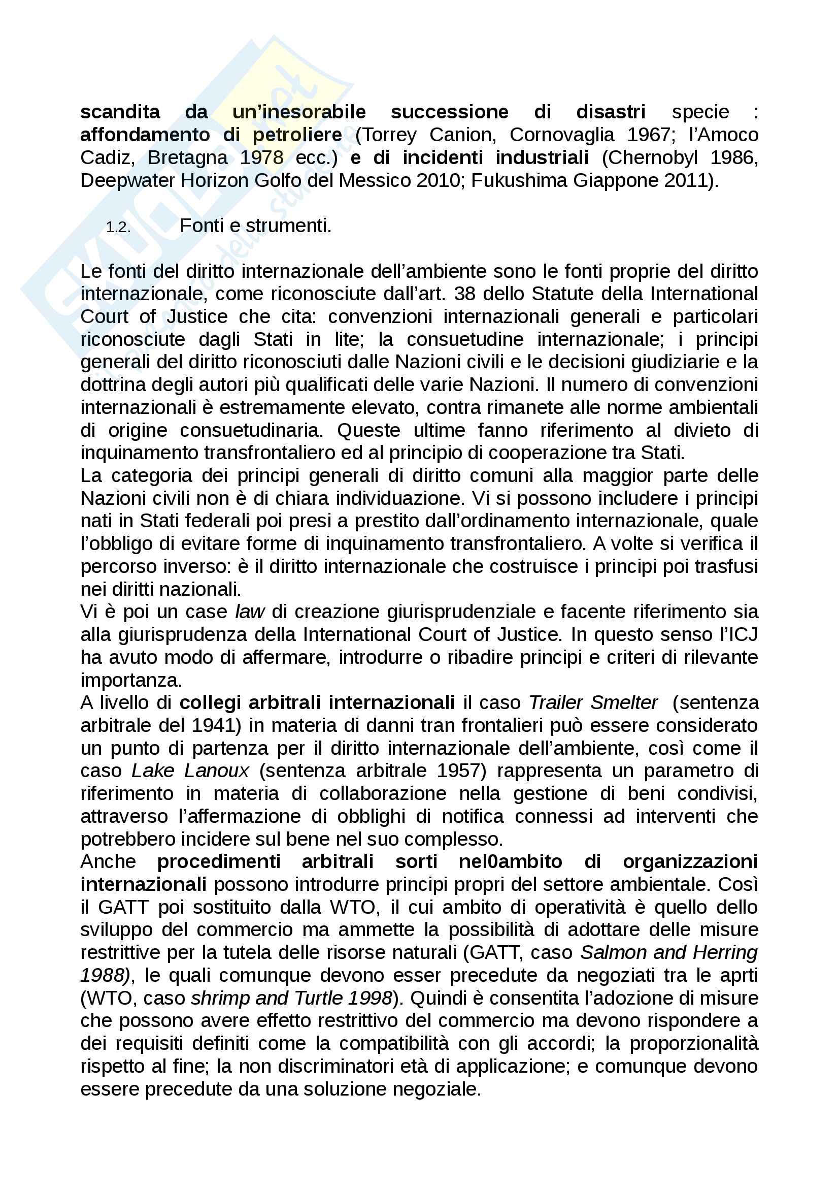 Riassunto esame diritto dell'ambiente, prof. Ragionieri, libro consigliato Diritto dell'ambiente di Lugaresi Pag. 16