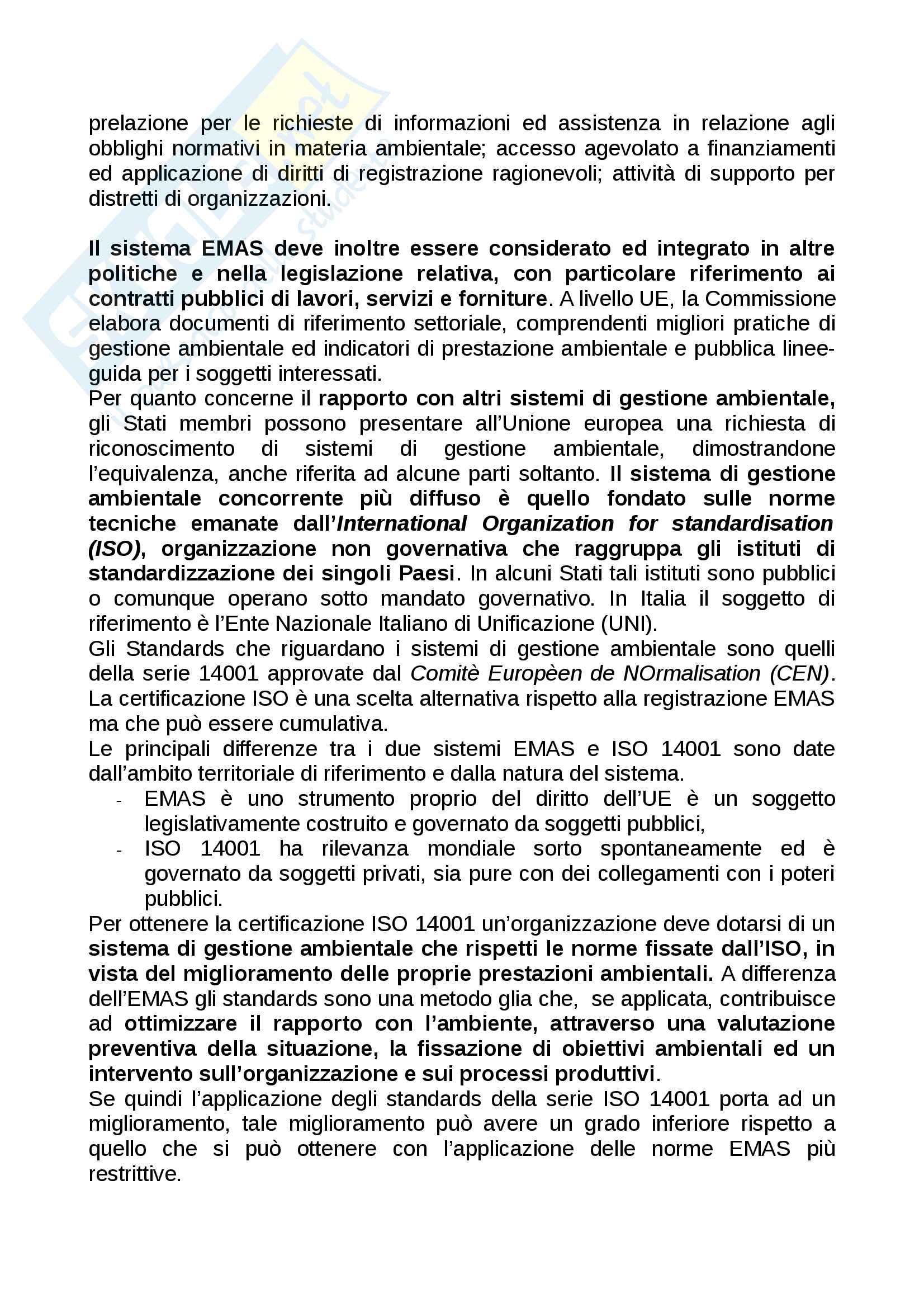 Riassunto esame diritto dell'ambiente, prof. Ragionieri, libro consigliato Diritto dell'ambiente di Lugaresi Pag. 51