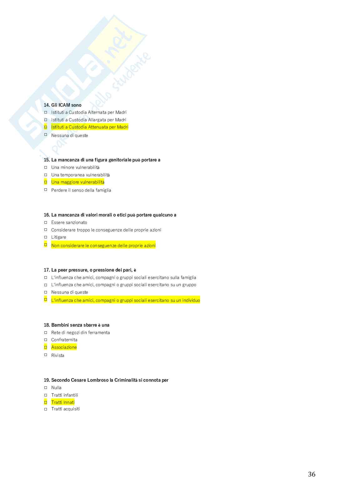 Modelli educativi in contesti scolastici speciali - Master di II livello — Educare in istituti penitenziari   Pag. 36