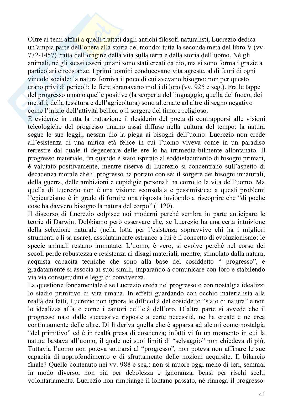 Evoluzionismo: il ruolo della scienza fra 800 e 900 Pag. 41
