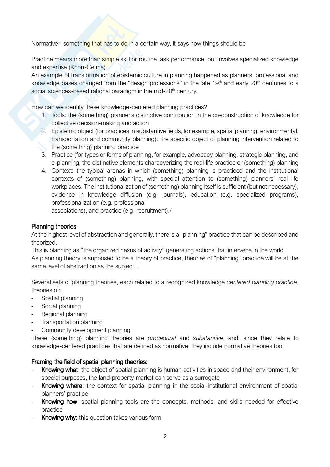 Appunti Planning theory Pag. 2