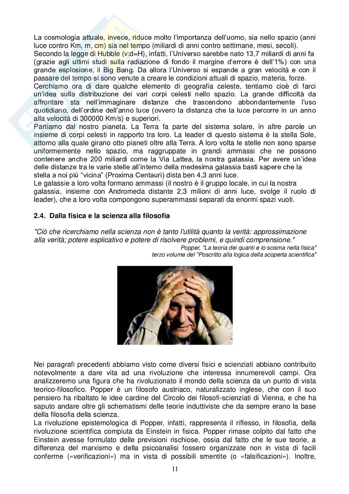 Scienza e visione del mondo tesina Pag. 11