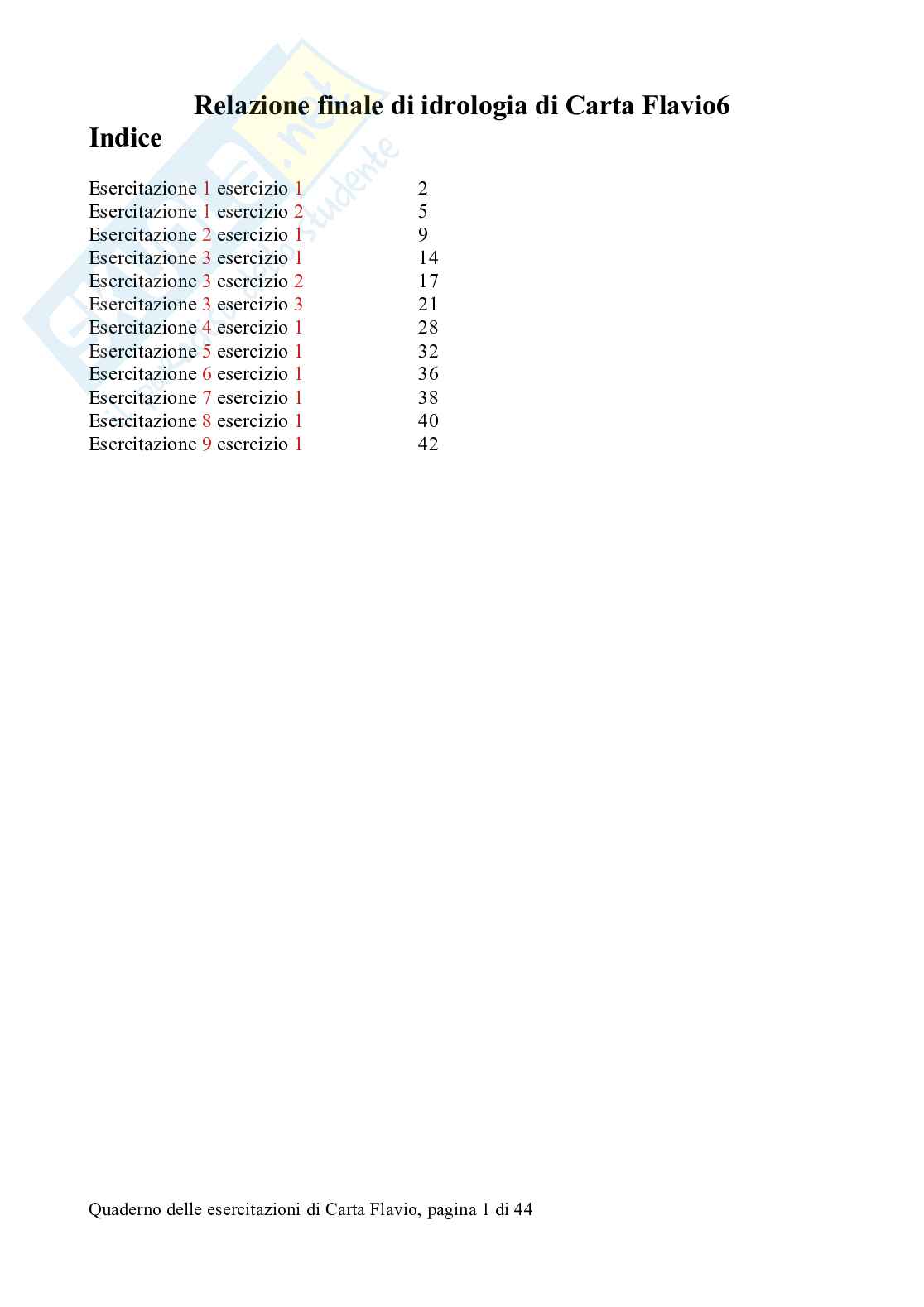 Esercizi svolti di Idrologia statistica, con software R Pag. 1