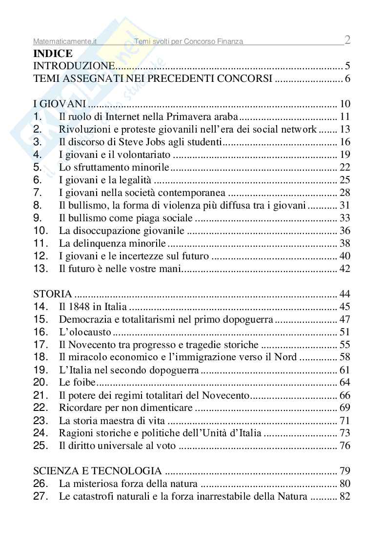 Temi svolti per concorsi: allievi marescialli della Guardia di Finanza (ebook) Pag. 2