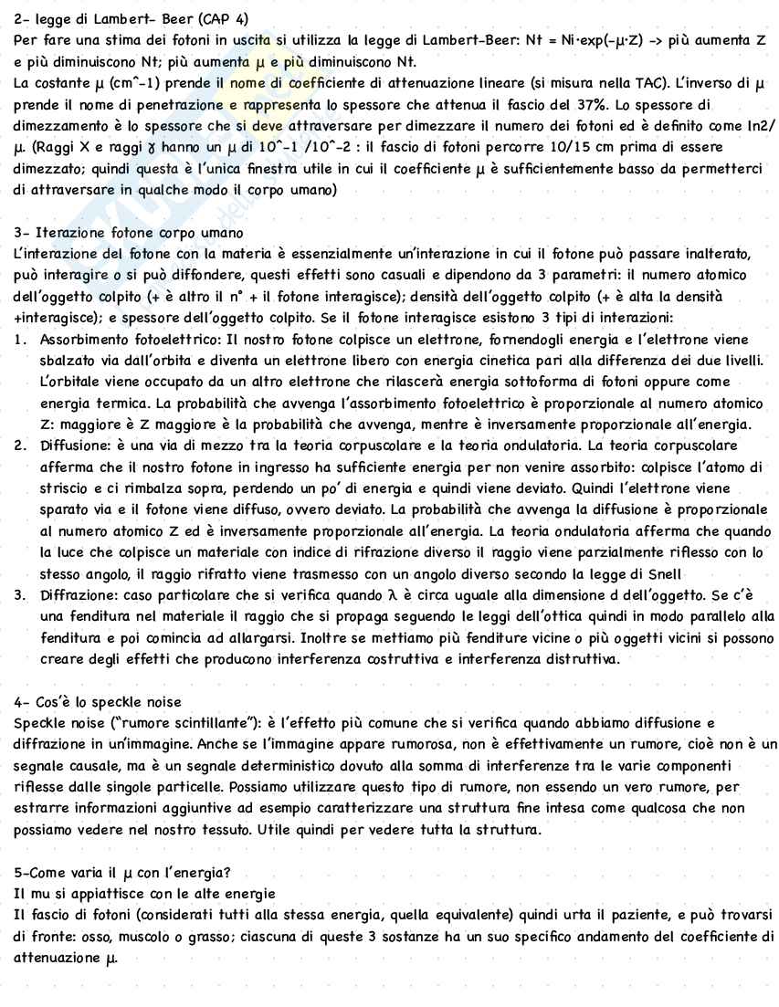 Domande esame Bioimmagini Pag. 2