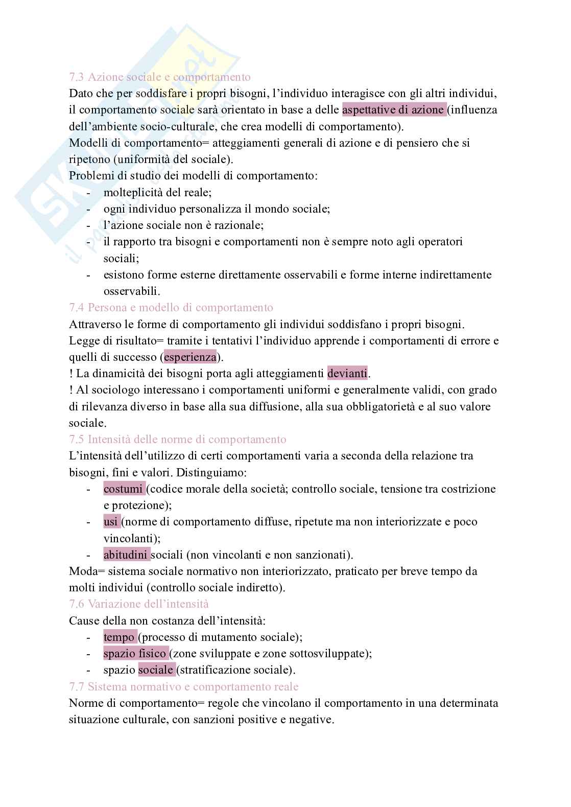 Riassunto esame Sociologia , Prof. Iannone Roberta, libro consigliato La conoscenza sociologica, Mongardini Pag. 16