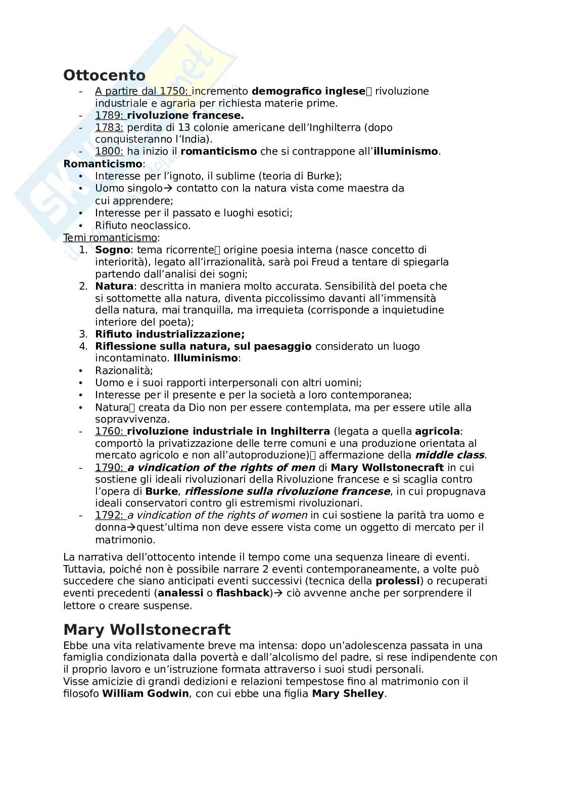Ottocento inglese Pag. 1