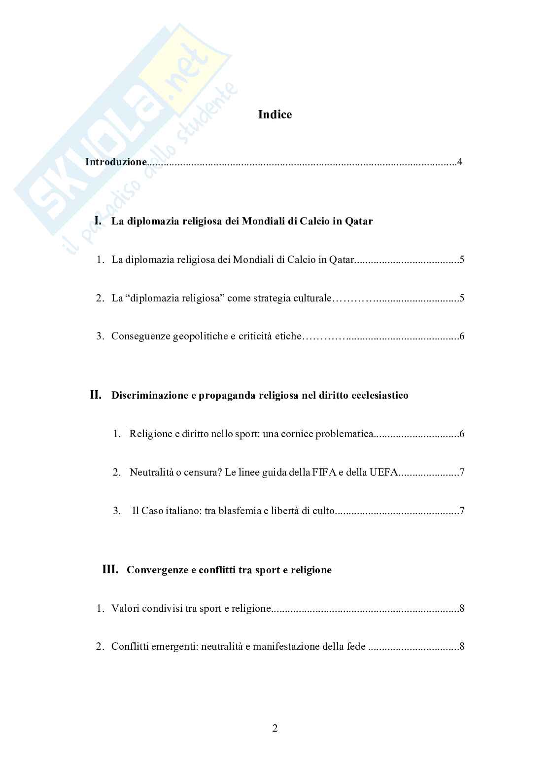 Tesi sport-religione Pag. 2