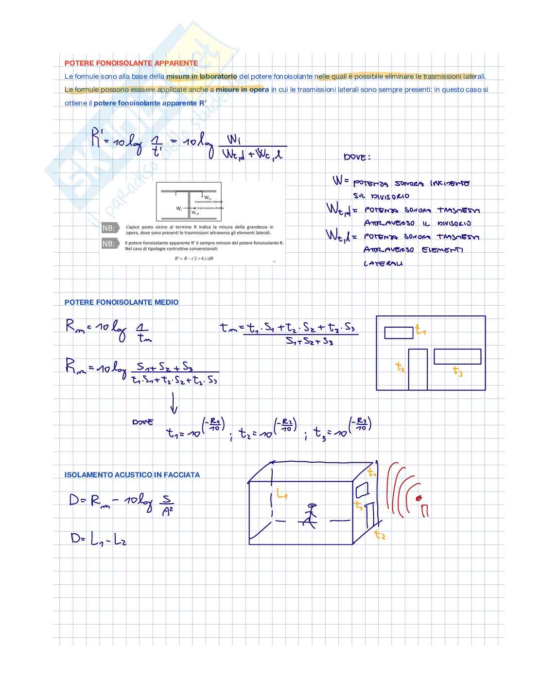 Appunti di Fisica tecnica ambientale sull'acustica  Pag. 21