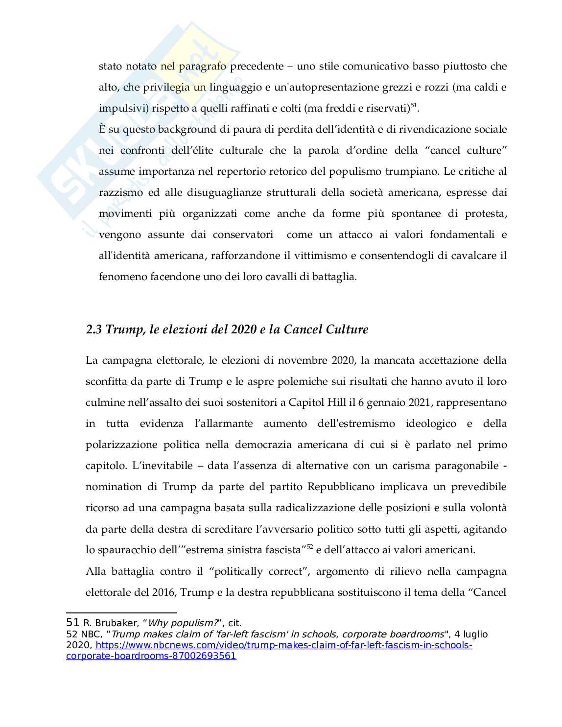 Analisi culturale della cancel culture Pag. 31