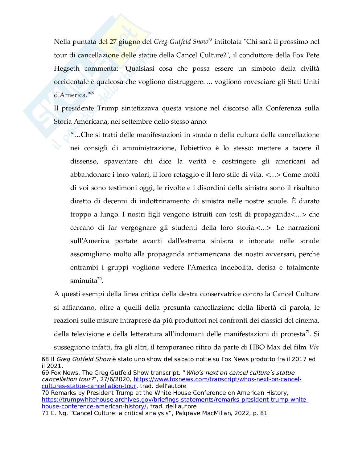 Analisi culturale della cancel culture Pag. 36