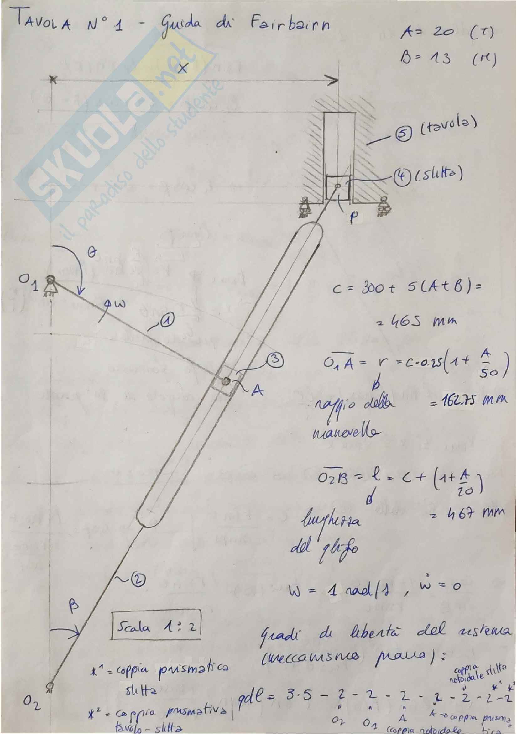 Tutte le 6 tavole di laboratorio di meccanica applicata alle macchine Pag. 1