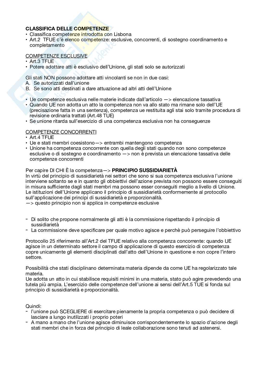 Schemi riassuntivi Diritto dell'Unione Europea Pag. 16
