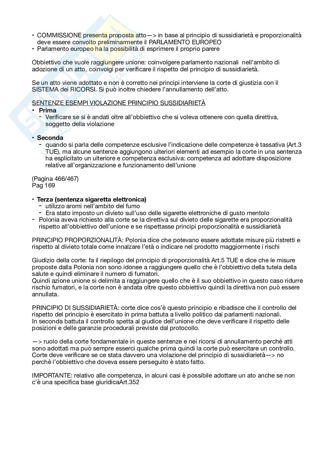 Schemi riassuntivi Diritto dell'Unione Europea Pag. 21
