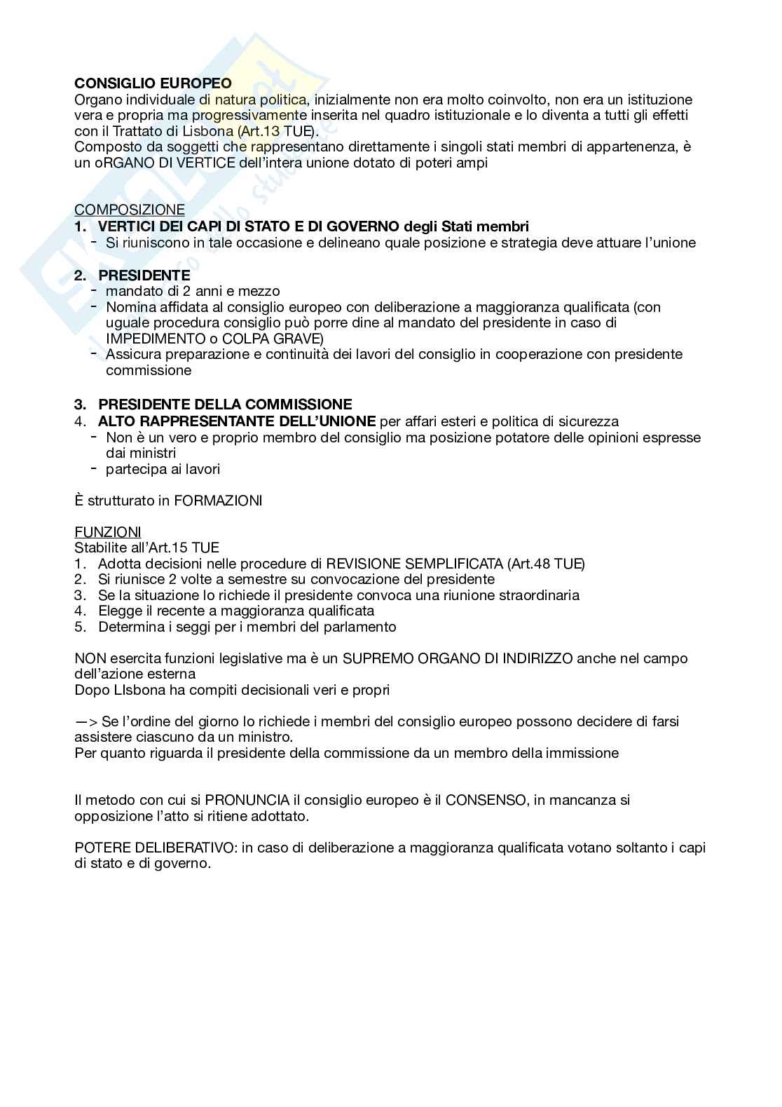 Schemi riassuntivi Diritto dell'Unione Europea Pag. 31