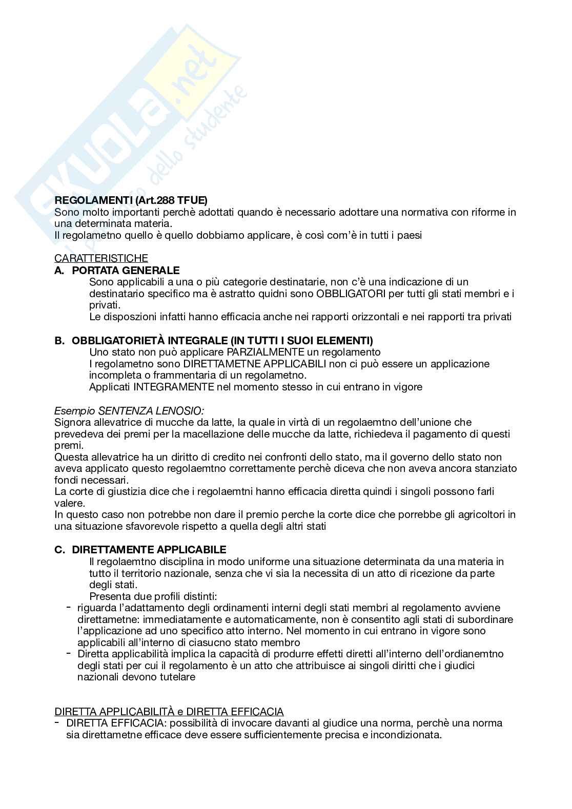 Schemi riassuntivi Diritto dell'Unione Europea Pag. 41