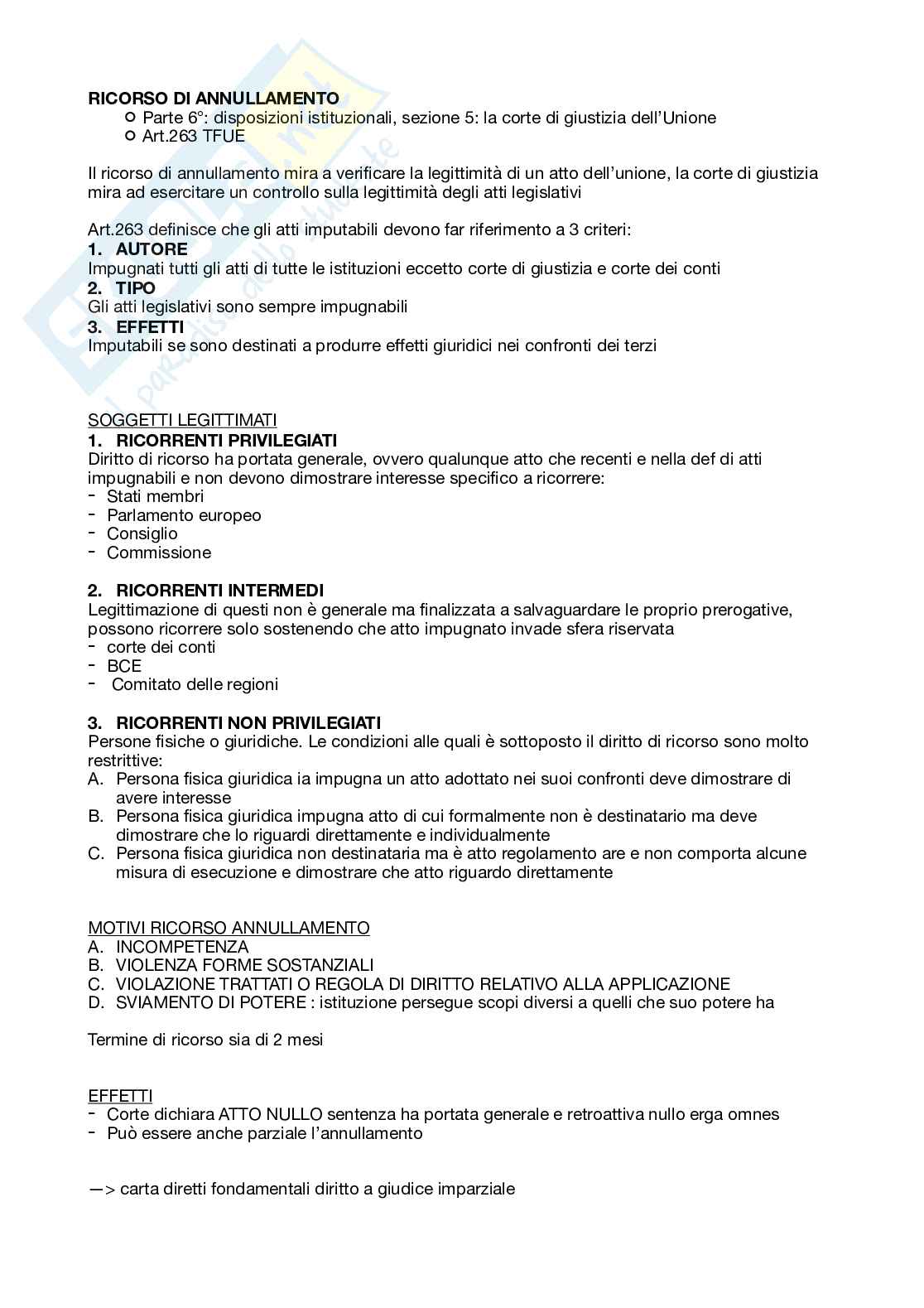 Schemi riassuntivi Diritto dell'Unione Europea Pag. 56