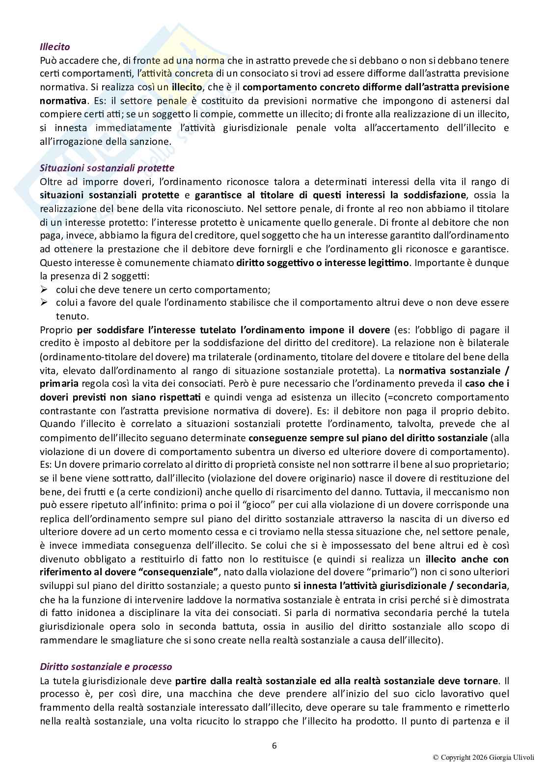 Riassunto esame Diritto processuale civile, Prof. Pagni Ilaria, libro consigliato Diritto processuale civile A (volume I, II e IV), Luiso Pag. 6