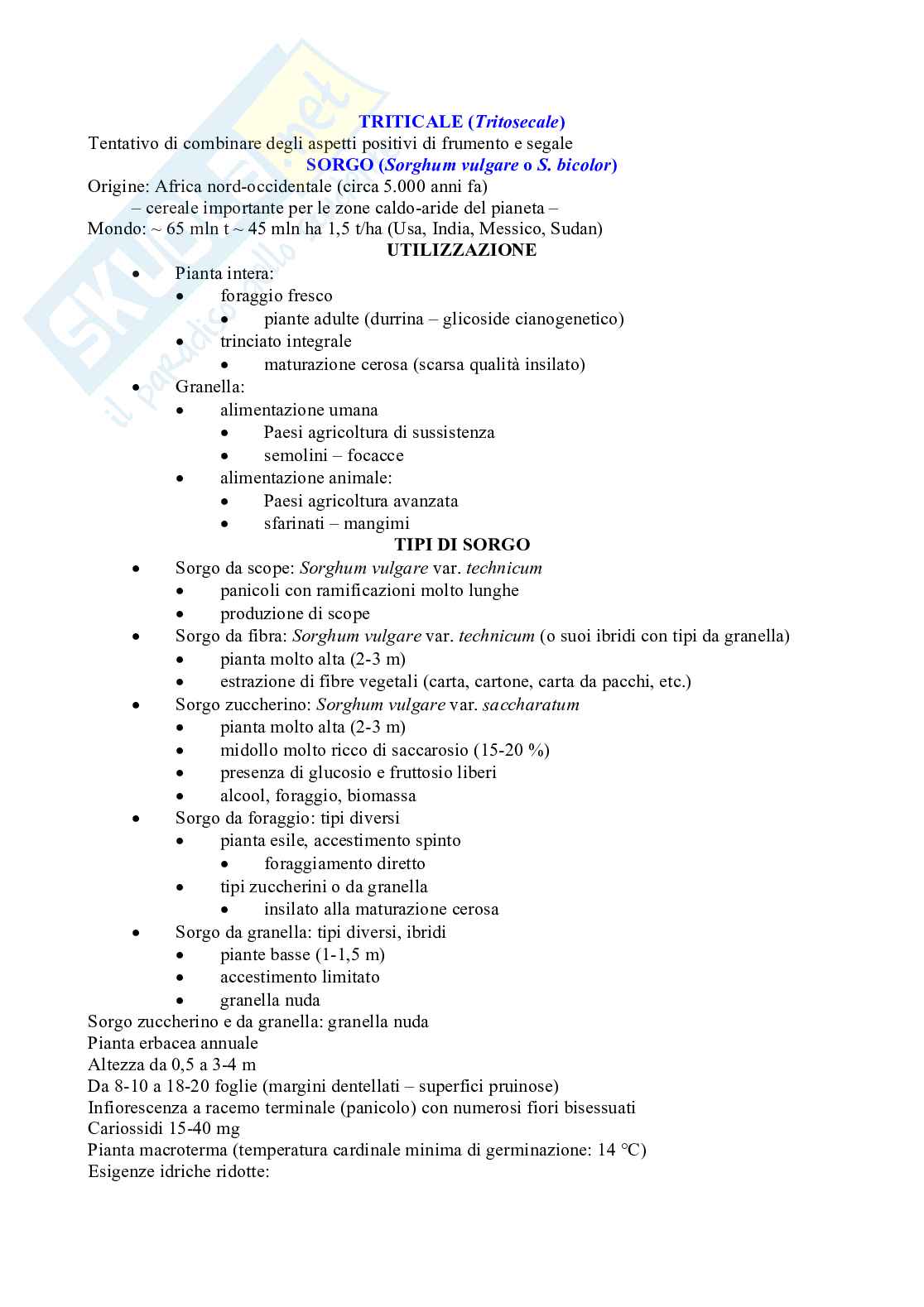 Sistemi colturali erbacei Pag. 31