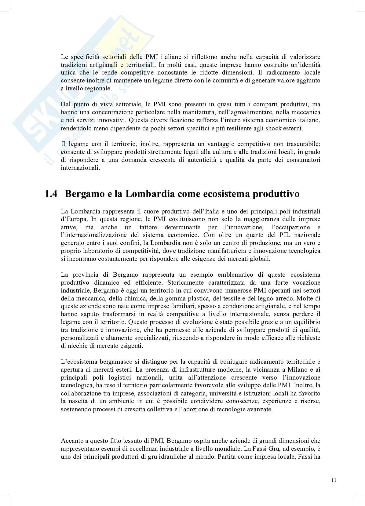 L'andamento settoriale e la resilienza economica delle PMI Italiane nel periodo post-covid, con un'analisi comparata tra il settore manifatturiero e quello dei servizi Pag. 11