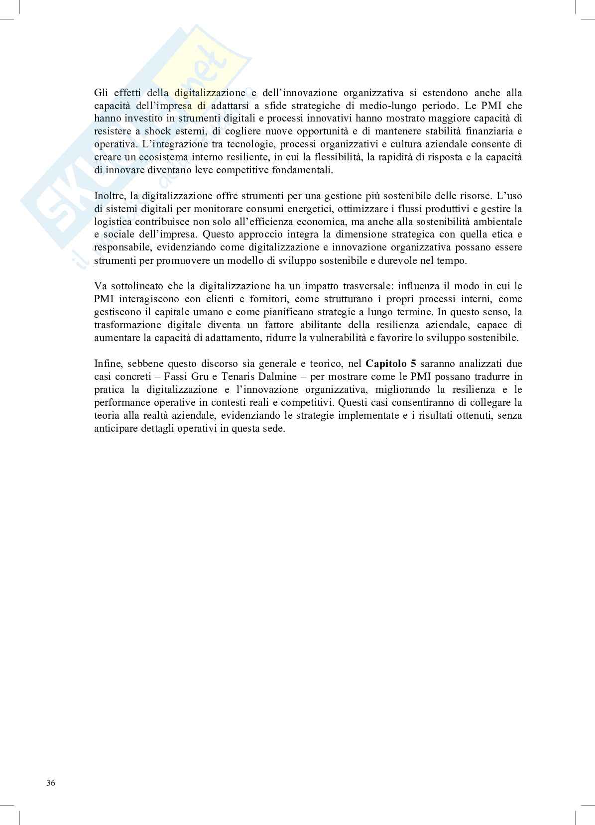 L'andamento settoriale e la resilienza economica delle PMI Italiane nel periodo post-covid, con un'analisi comparata tra il settore manifatturiero e quello dei servizi Pag. 36