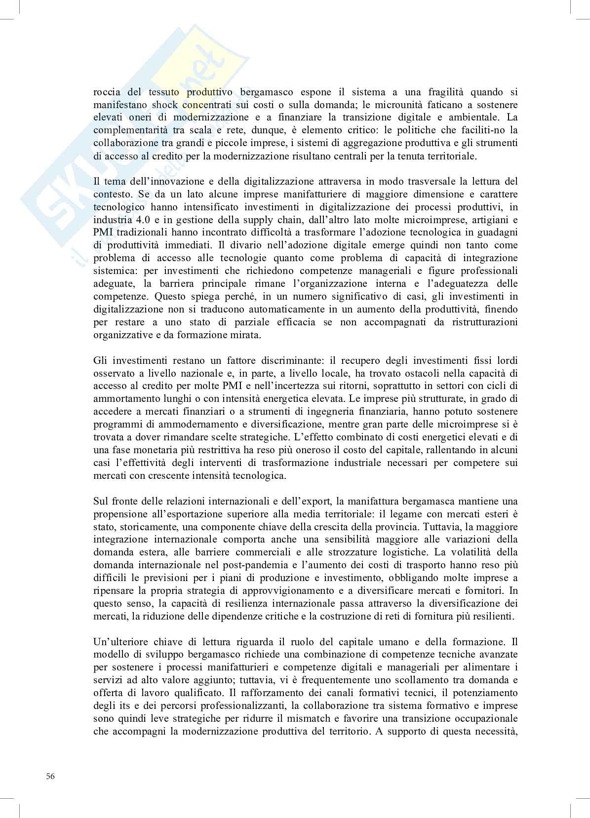 L'andamento settoriale e la resilienza economica delle PMI Italiane nel periodo post-covid, con un'analisi comparata tra il settore manifatturiero e quello dei servizi Pag. 56