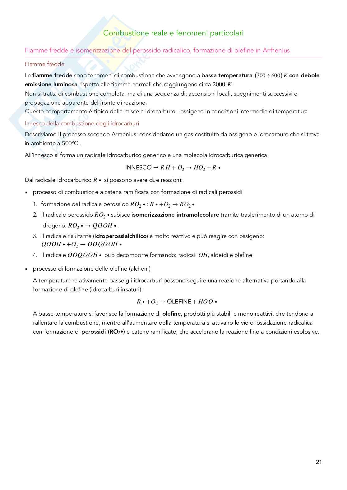 Appunti di Sustainable Combustion Chemistry Pag. 21
