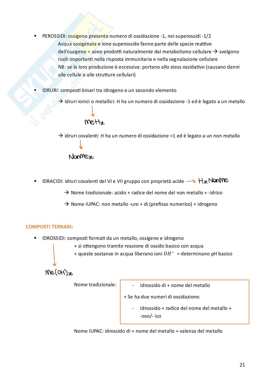 Chimica – completo Semestre filtro Medicina Pag. 21