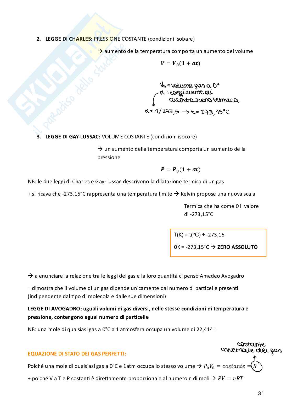 Chimica – completo Semestre filtro Medicina Pag. 31