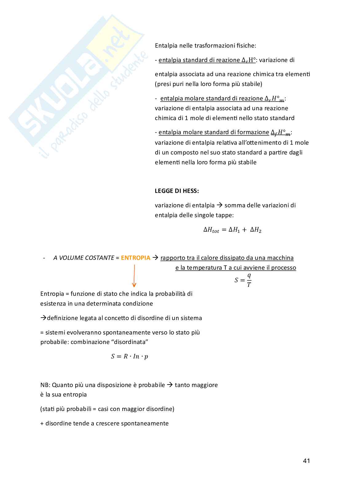 Chimica – completo Semestre filtro Medicina Pag. 41