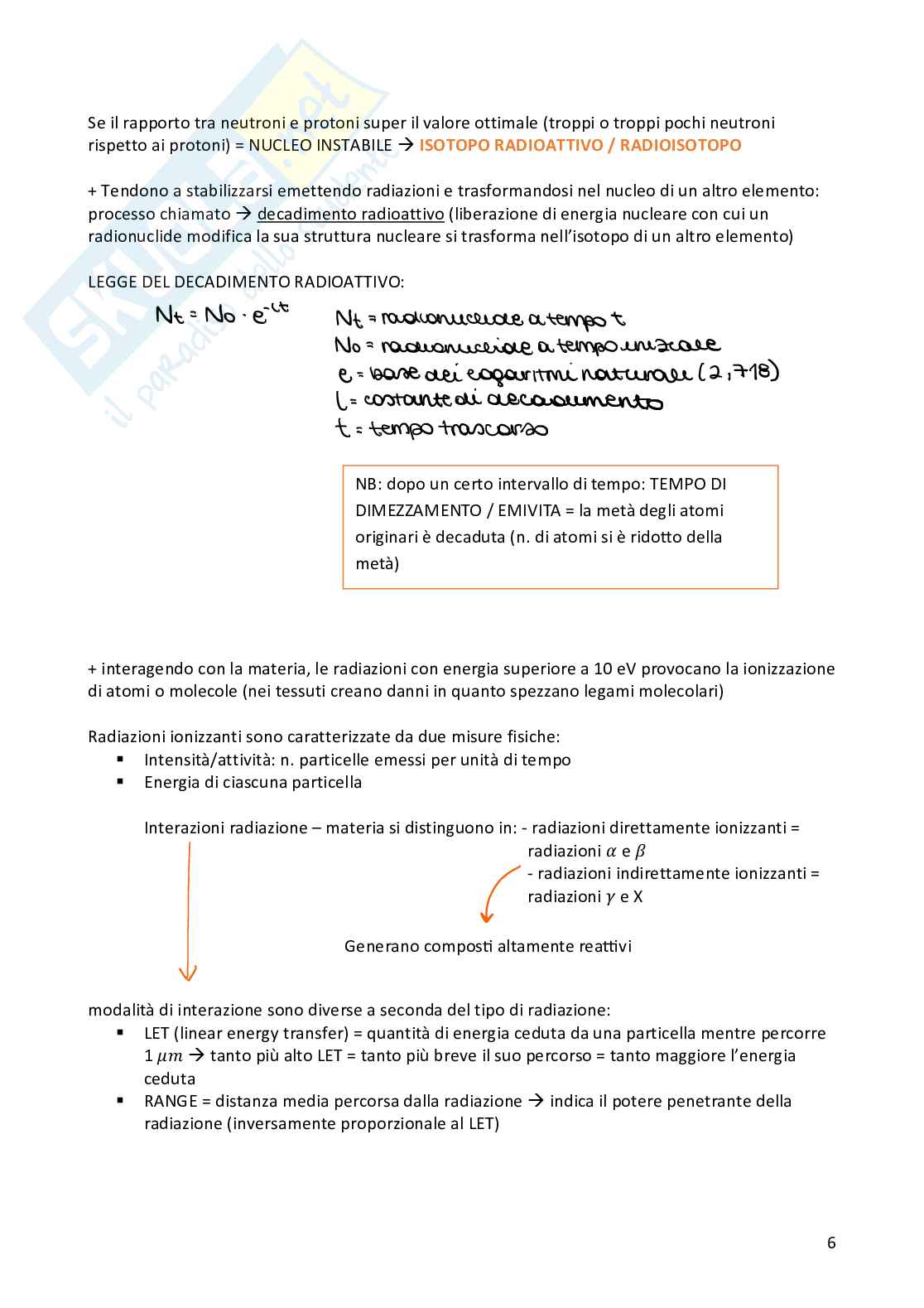 Chimica – completo Semestre filtro Medicina Pag. 6