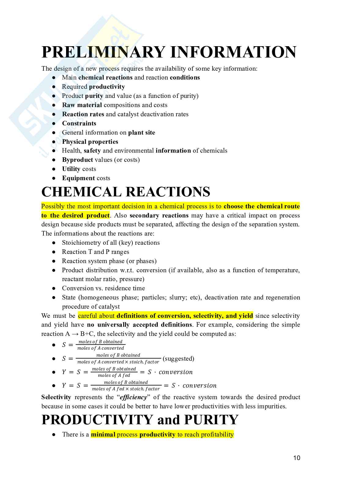 Process Design - Appunti, domande e regole pratiche Pag. 11
