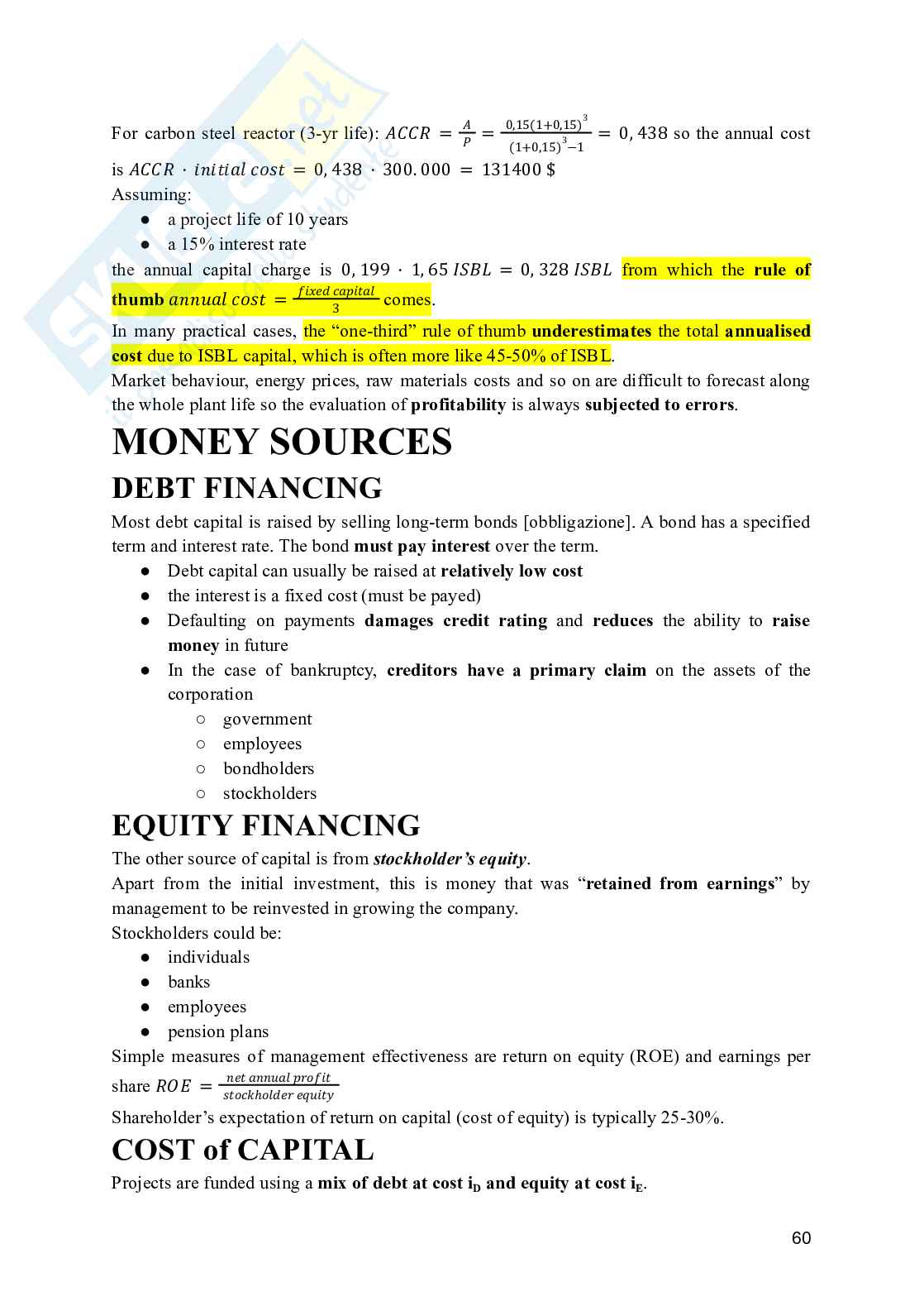 Process Design - Appunti, domande e regole pratiche Pag. 61