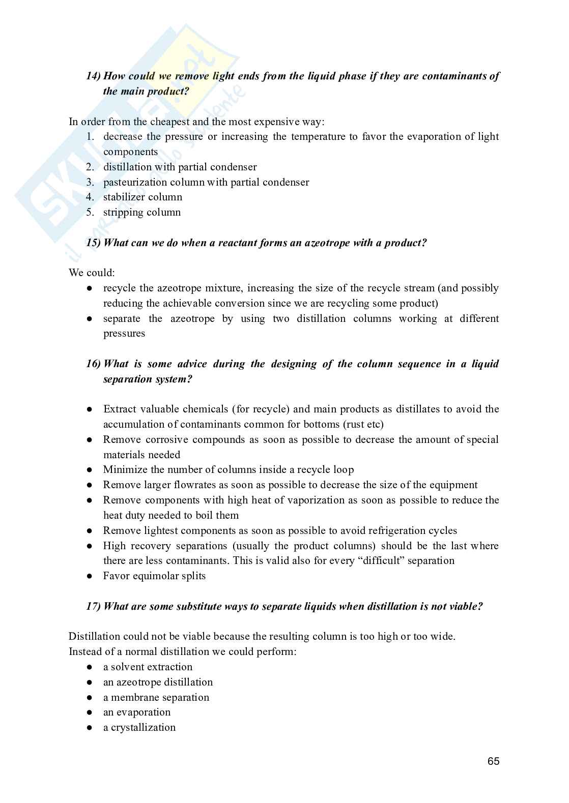 Process Design - Appunti, domande e regole pratiche Pag. 66