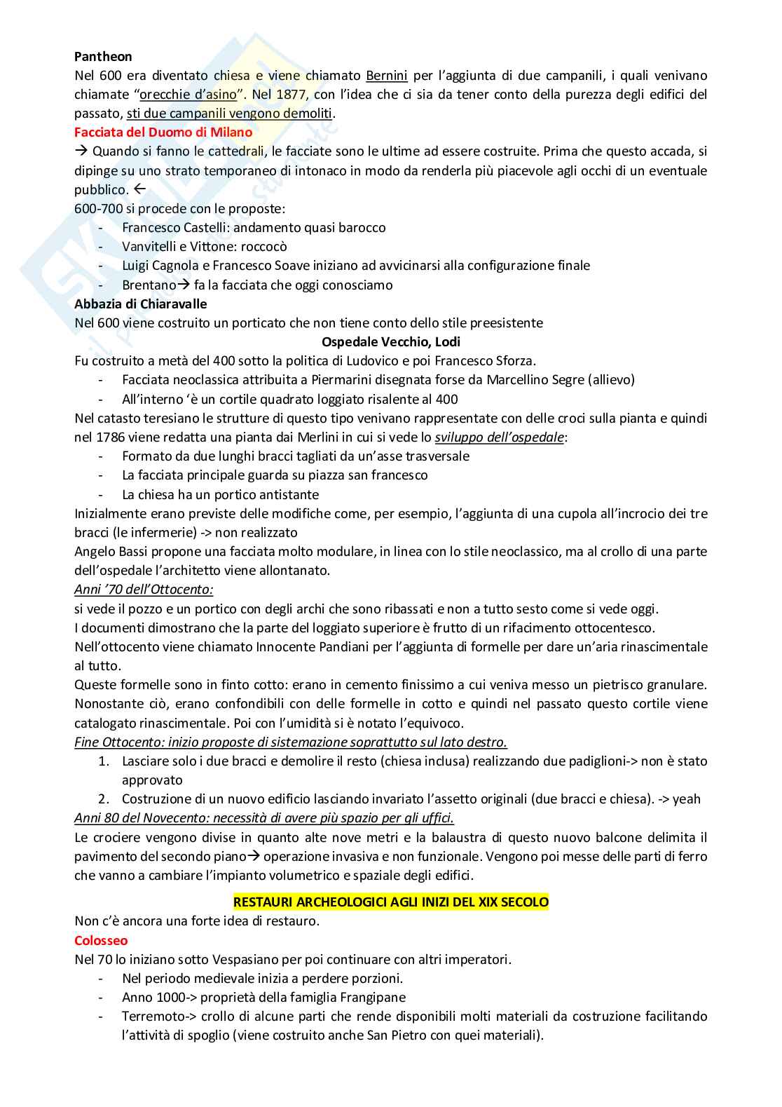 Appunti del corso di Fondamenti di conservazione dell'edilizia storica Pag. 2