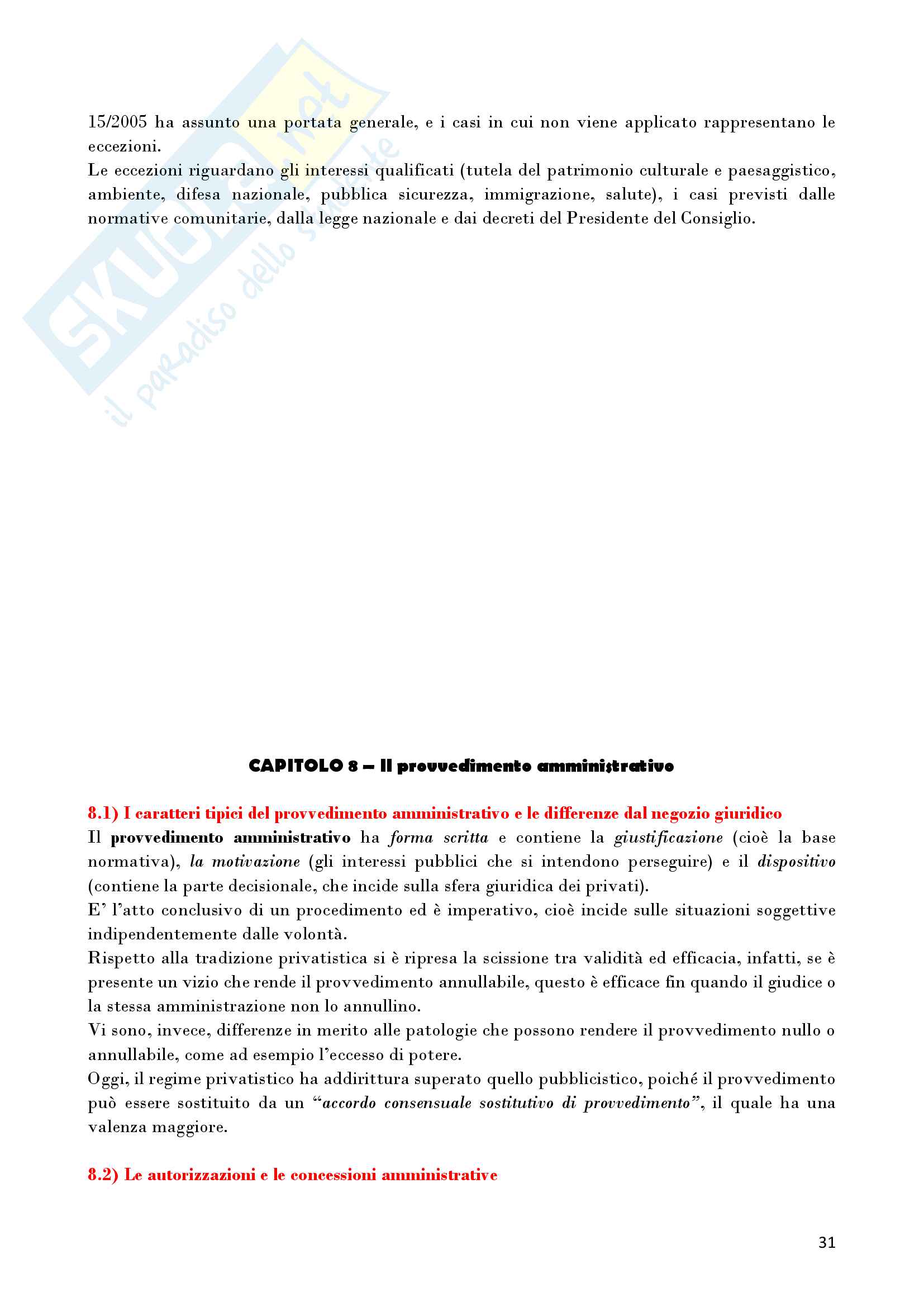 Riassunto esame Diritto Amministrativo, prof. D'Alberti, libro consigliato Lezioni di Diritto Amministrativo, D'Alberti Pag. 31