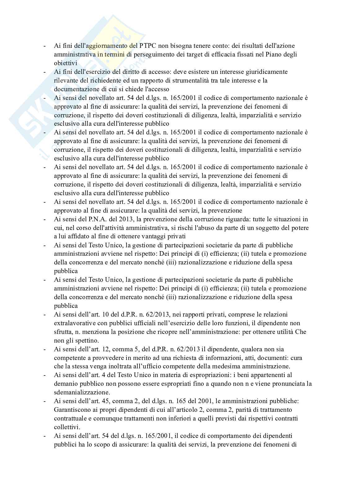 Paniere domande esame Contratti pubblici e prevenzione della corruzione Pag. 2