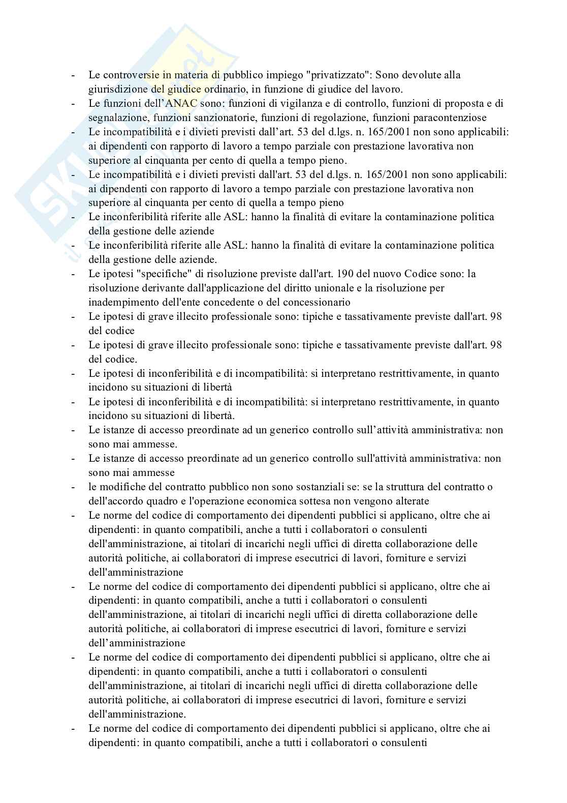 Paniere domande esame Contratti pubblici e prevenzione della corruzione Pag. 26