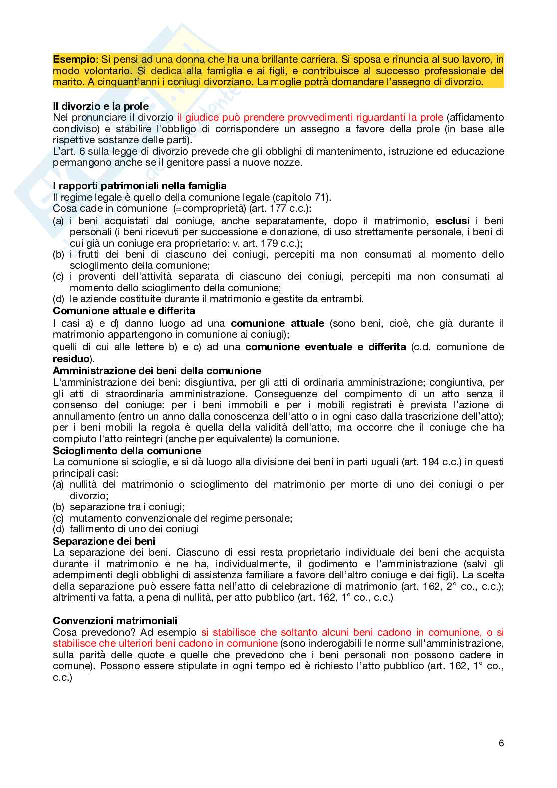 Appunti lezione di Diritto privato - modulo b Pag. 6