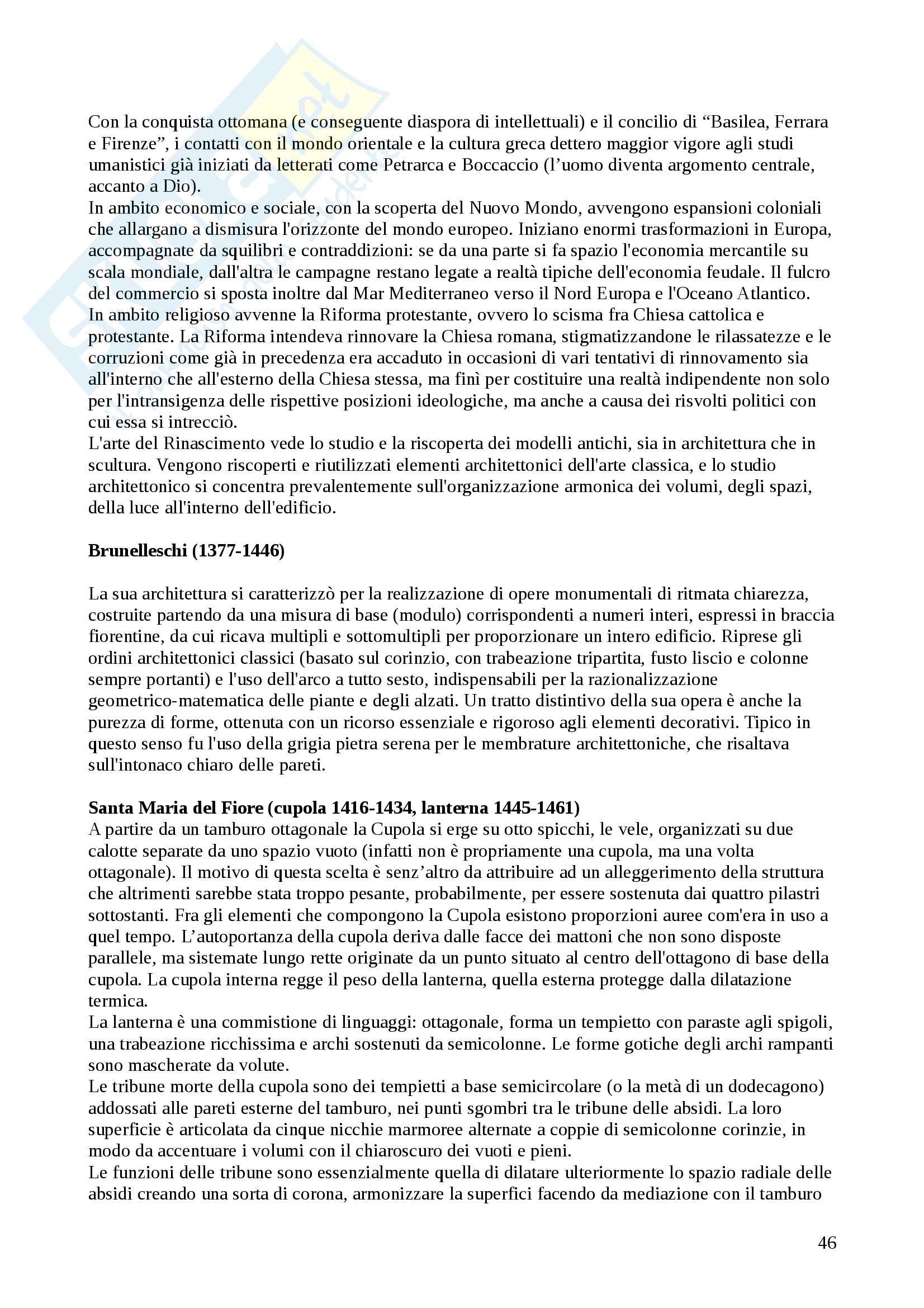 Appunti Storia dell'Architettura 1 (800 aC-1500) Pag. 46